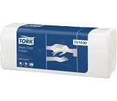 Vaskeklut TORK Advance 25x19 hvit (120)