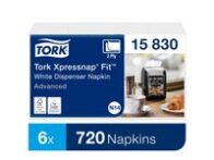 Dispenserserviett TORK N14 2L hvit (720)